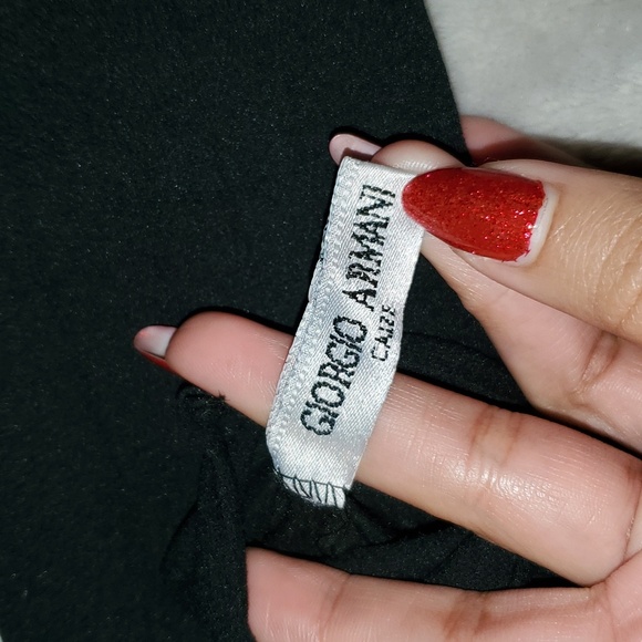 NWT Vintage Giorgio Armani Calze Control Top Black Pantyhose Set (2pc) - Picture 5 of 6